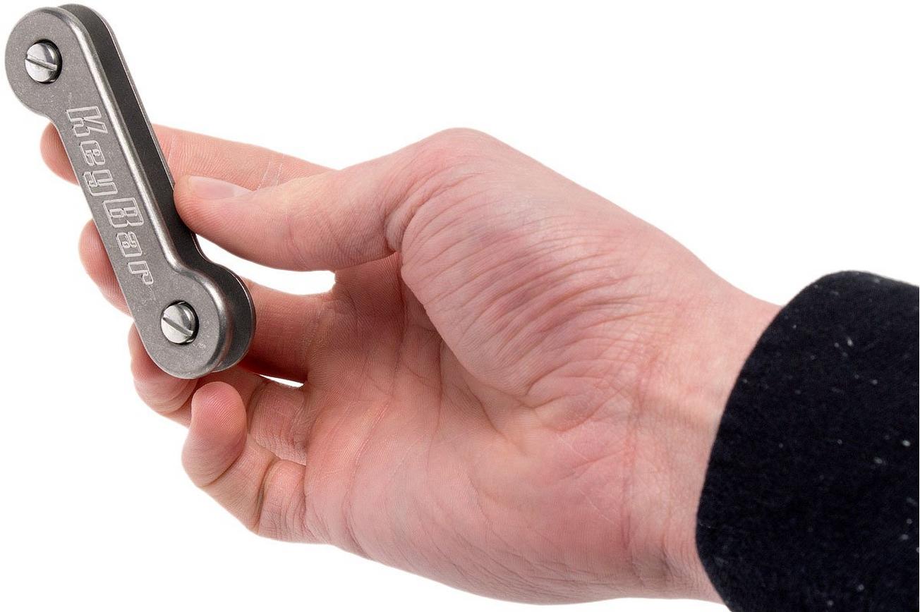 KeyBar titanium sleutel organiser, grijs