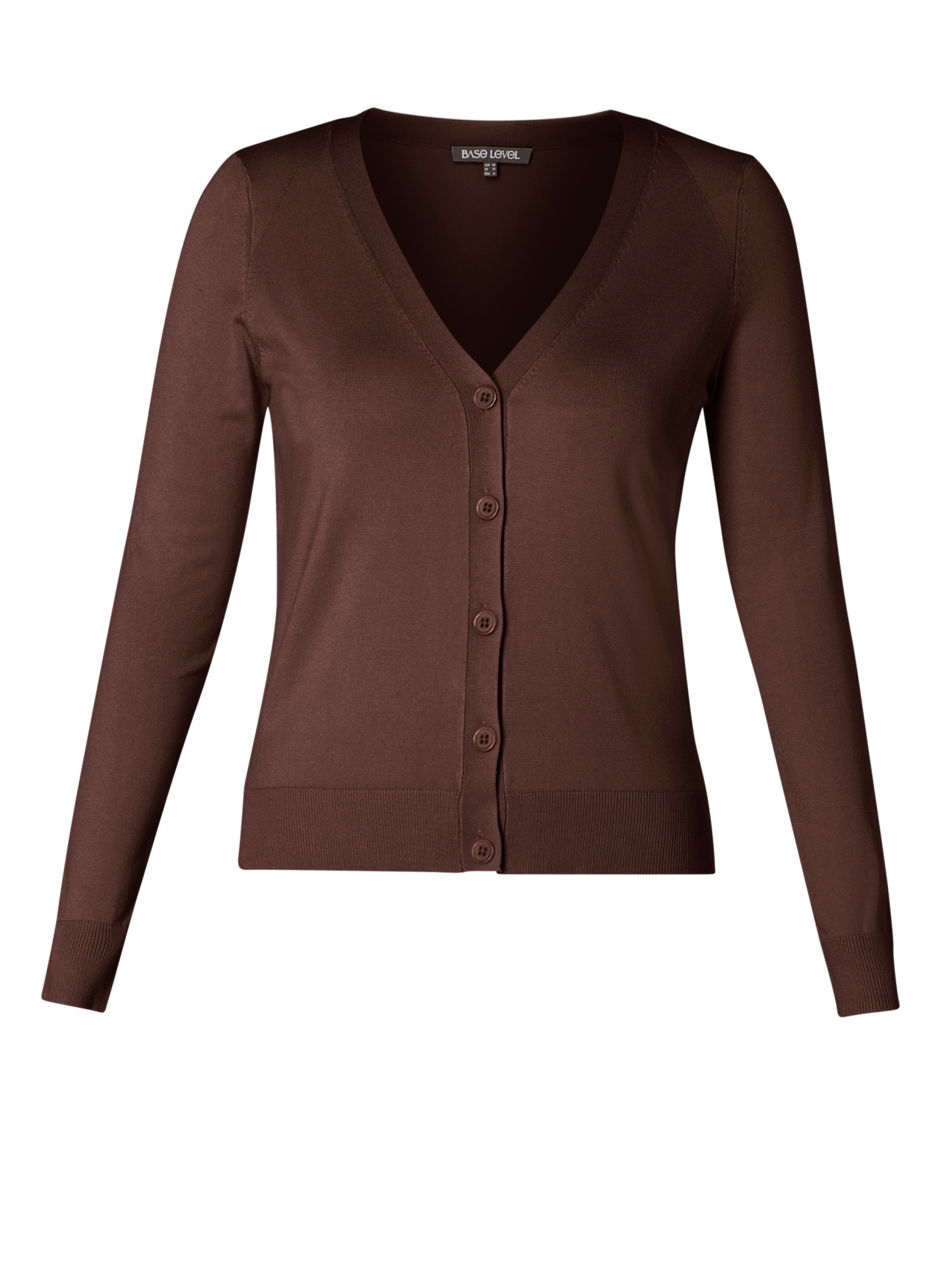 Base Level Strickjacke »Yvon« mit V-Ausschnitt