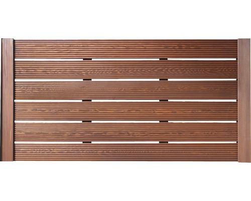 Voortuinhek, bouwpakket BuildiFix hekwerk type C 180 x 90 cm bruin