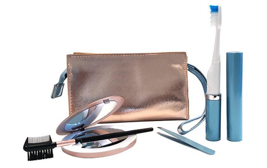 Beauty Reise-Set Metallic BlueNecessaire