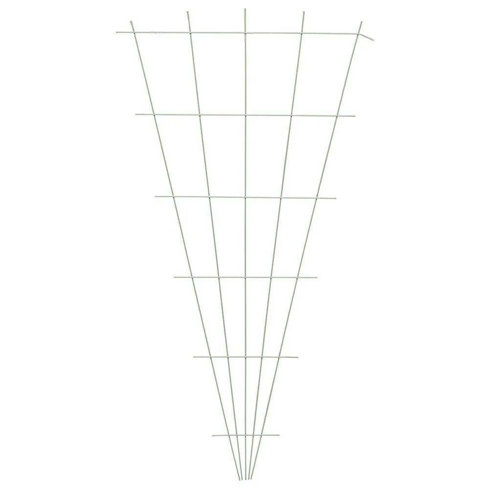 Treillis éventail V métal vert 75xH140cm