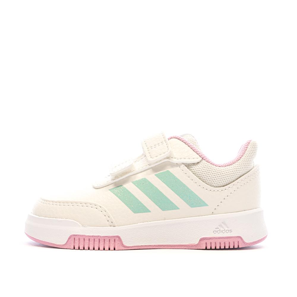 Adidas Baskets Blanches/Vertes/Roses Fille Adidas Tensaur