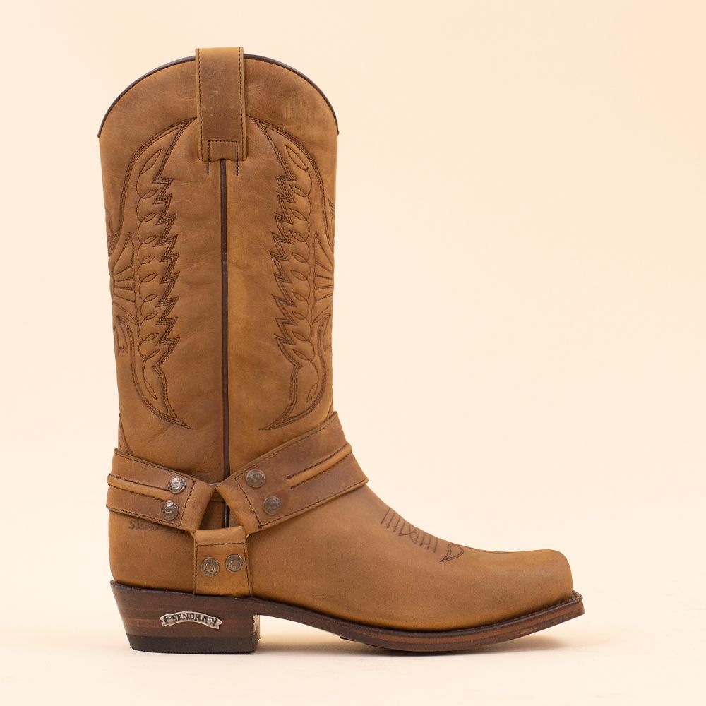 Sendra cowboylaarzen 2621 Sprinter Tang lichtbruin met spoor