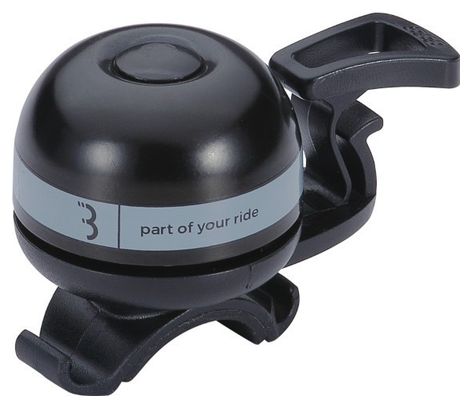 Sonnette BBB EasyFit Deluxe Noir/Gris