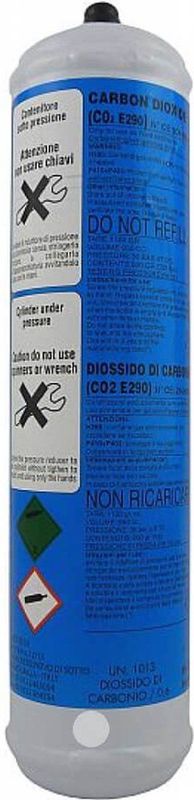 CO2 E290 Fles / E290 Cilinder / Zuurstof Vulling 600 gram / Koolzuur Patroon