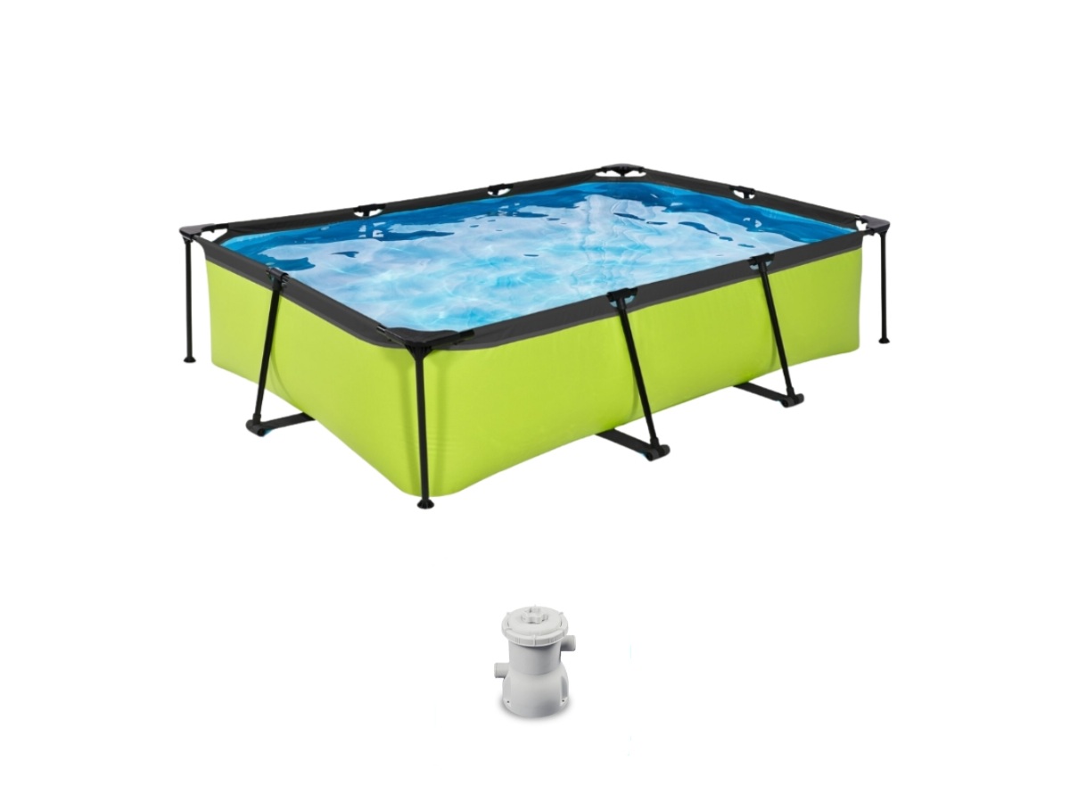 EXIT Lime 300x200x65cm Zwembad met pomp - Green