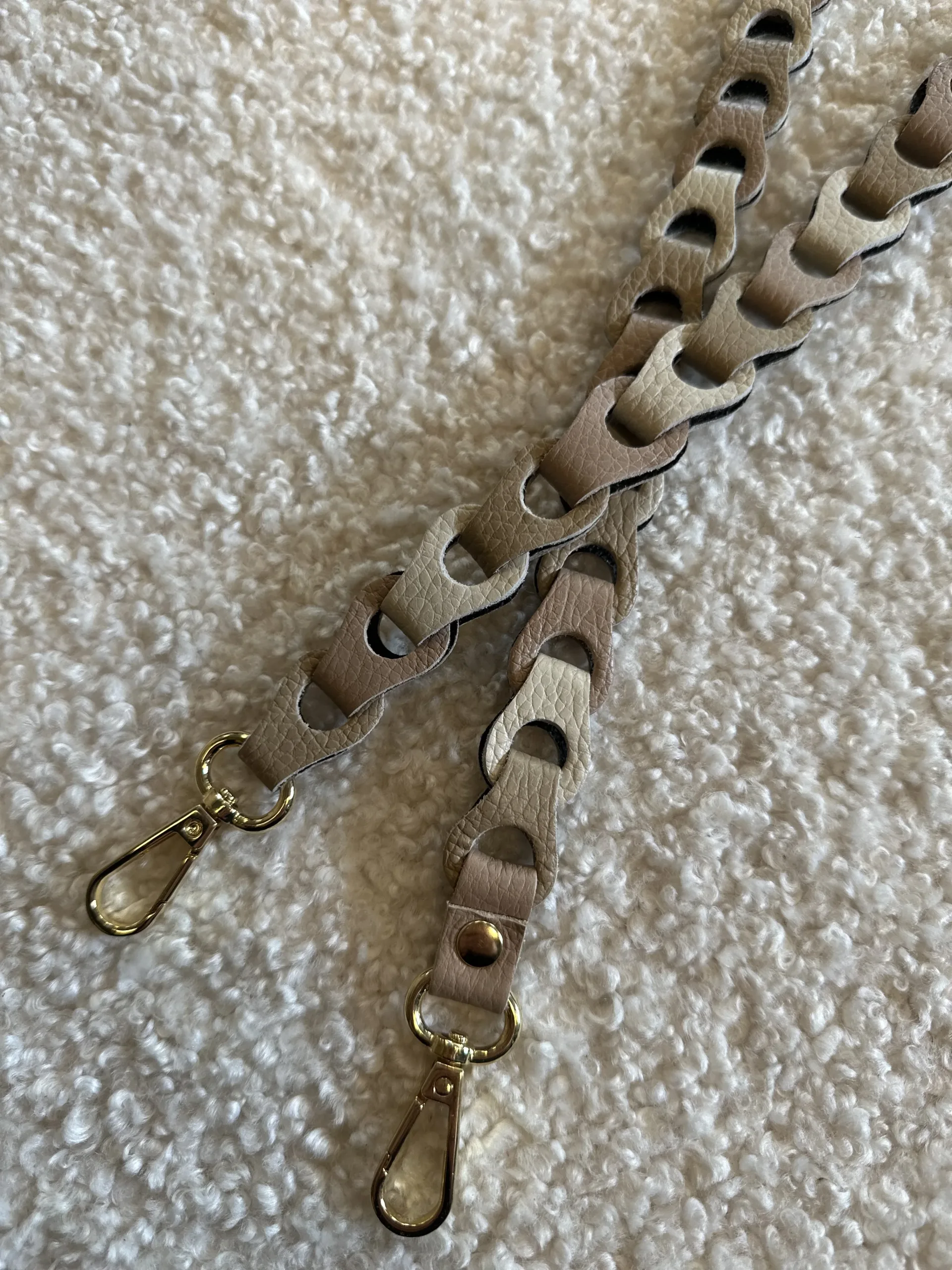 Bag Strap - Smal Zand/Beige/Ecru - Goud