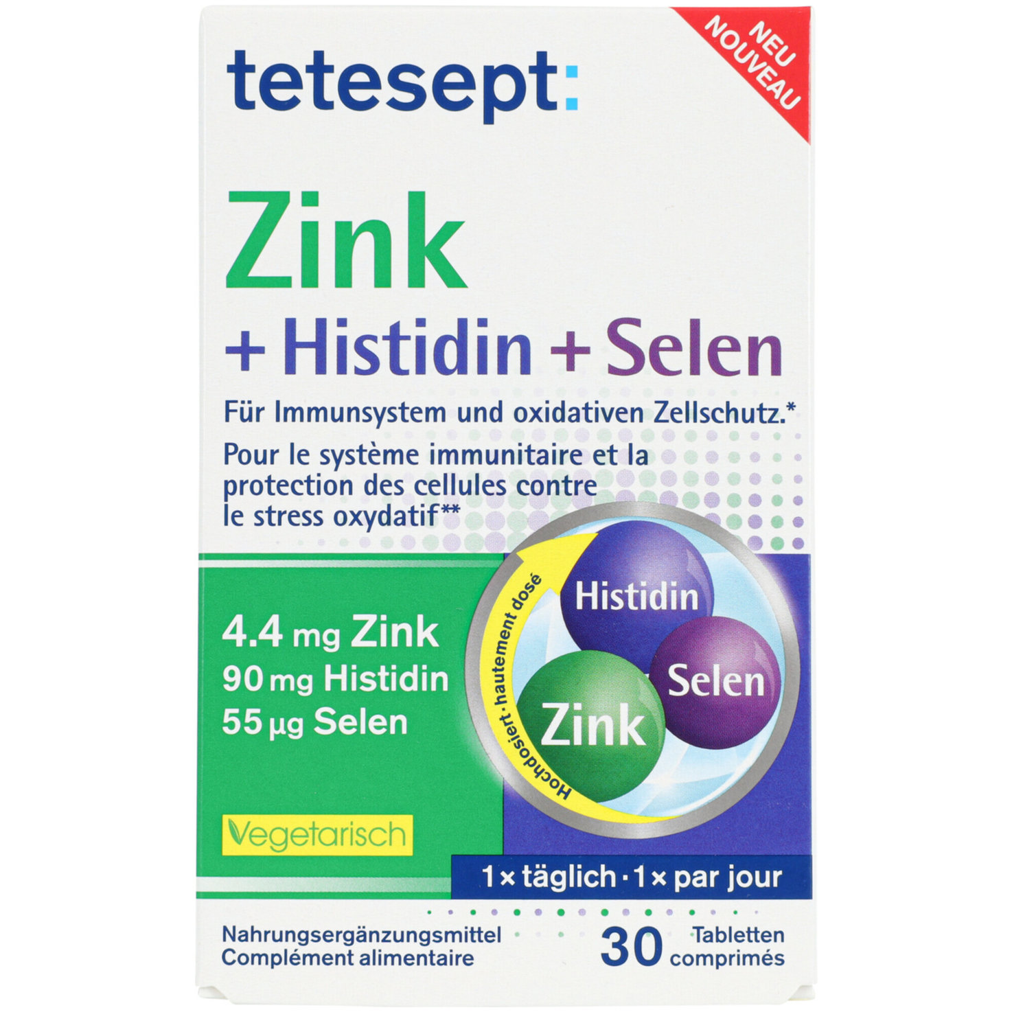 Tetesept Zink+Histidin+Selen 30 Stück