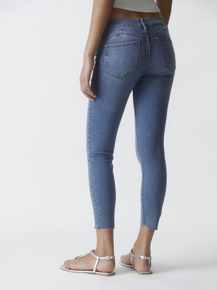 Calça jeans push-up - Índigo