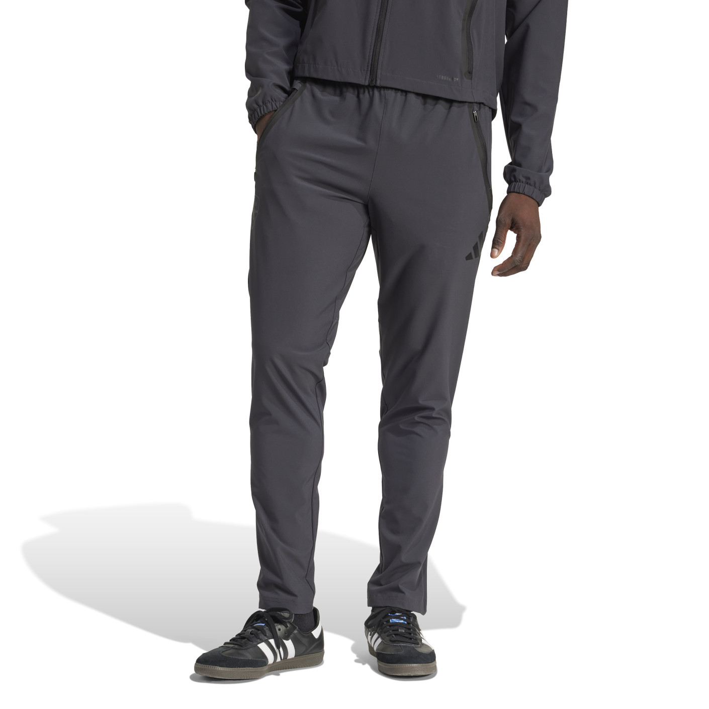 adidas Arsenal Vis Tech Trainingspak Full-Zip 2024-2025 Donkergrijs