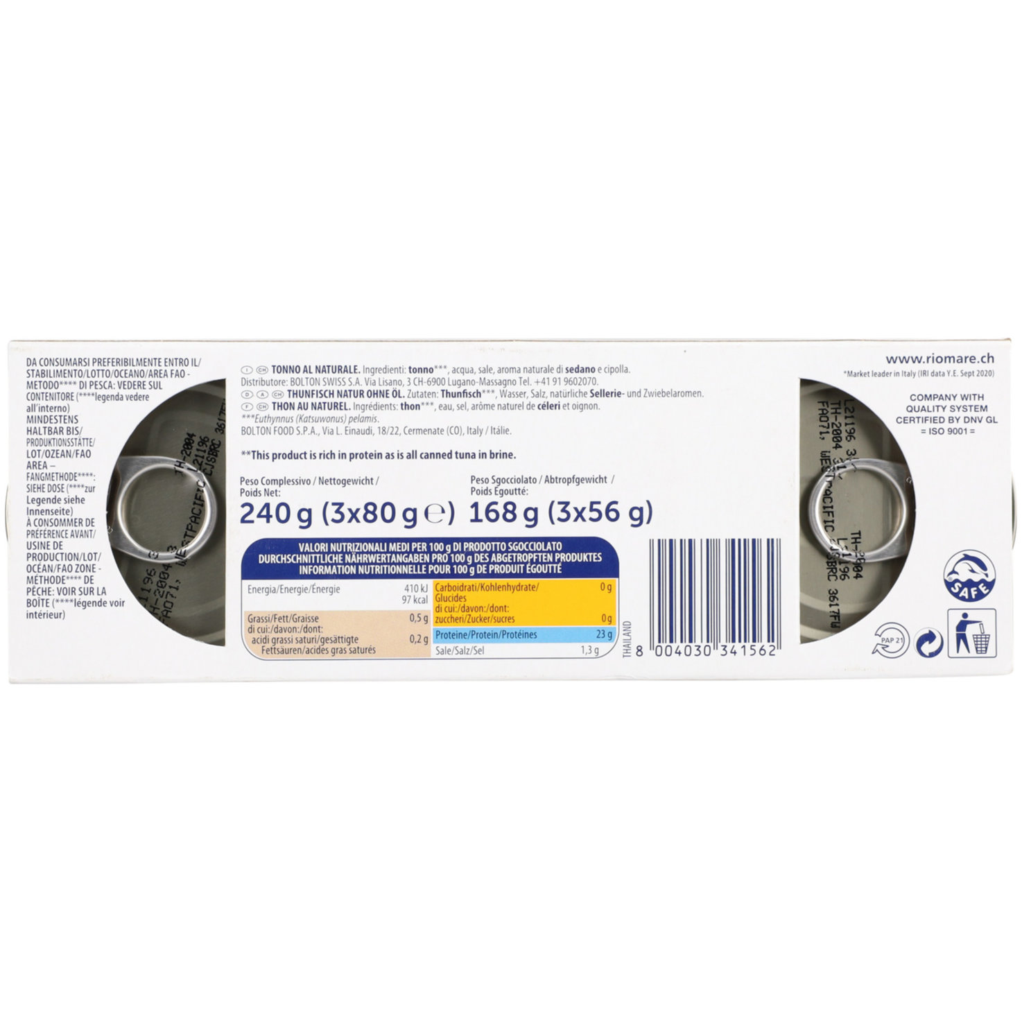 Rio Mare Thunfisch Natur