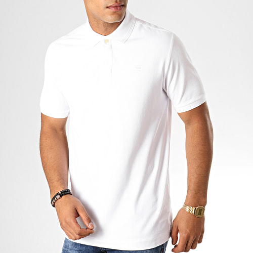 Polo Manches Courtes Dunda Slim D11595-5864 Blanc