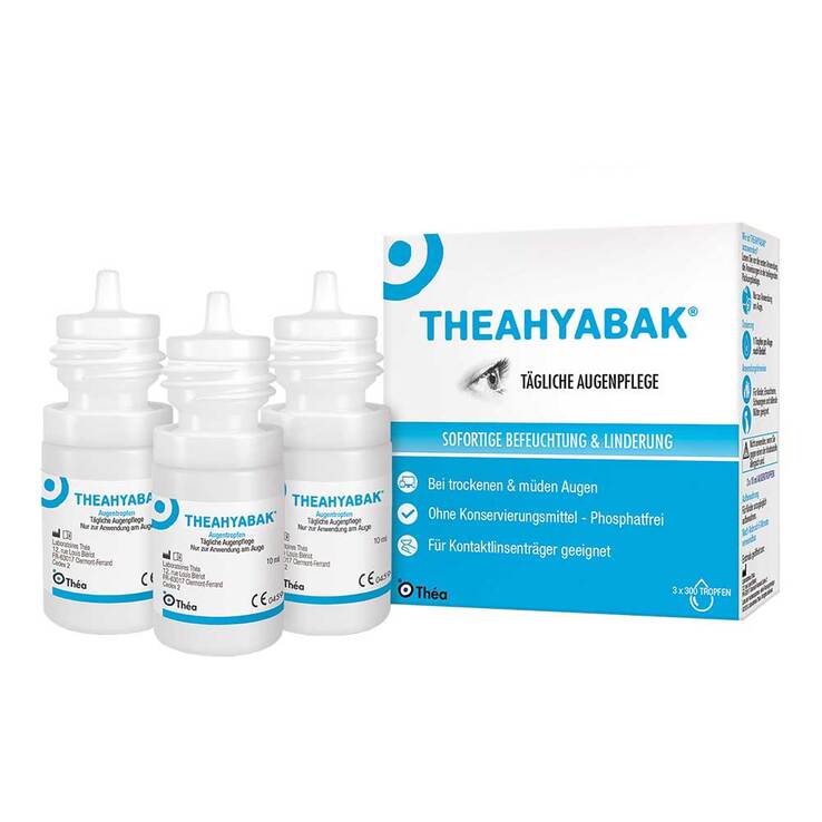 Theahyabak Augentropfen, 3X10 ml