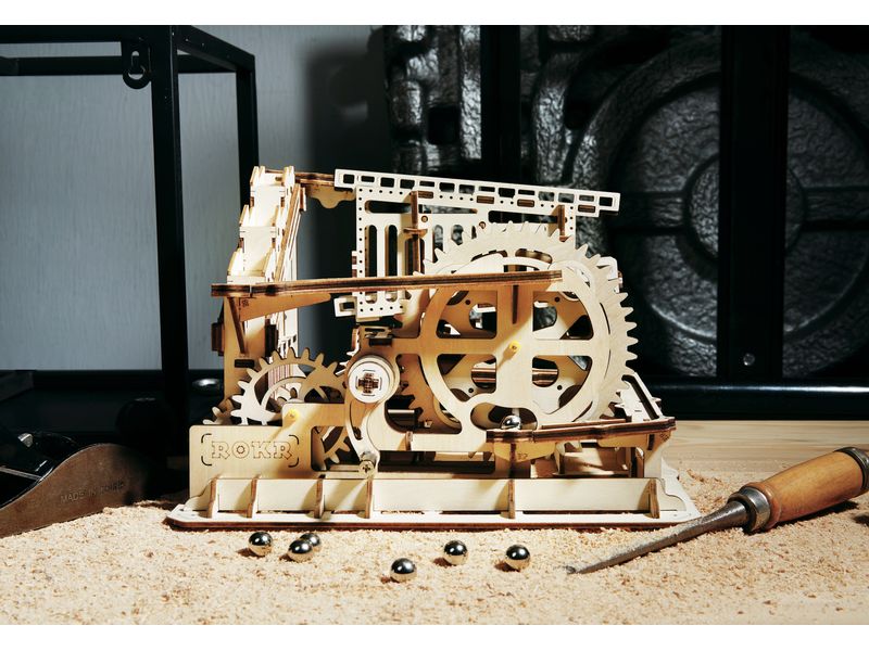 RoboTime Bausatz Marble Squad 3D-Puzzle aus lasergeschnittenen Holzteilen