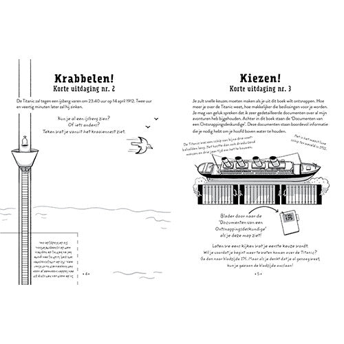 Uitgeverij volt ontsnap uit dit boek! titanic