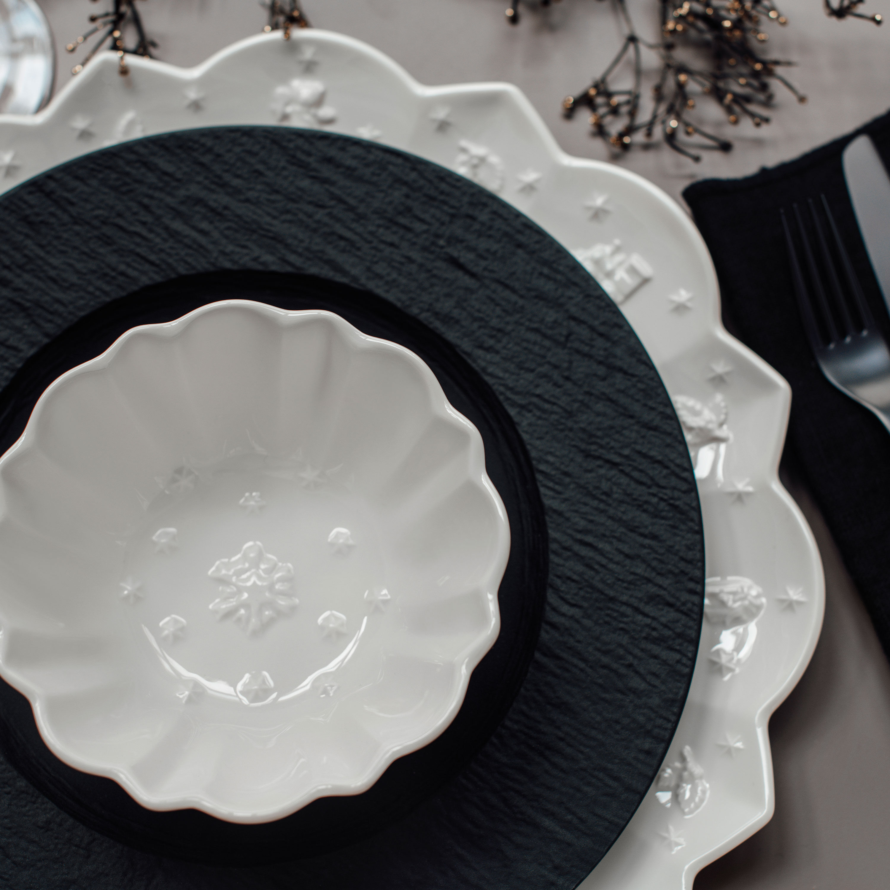Toy's Delight Royal Classic Dinner plate White, 11.7'', Premium Porcelain