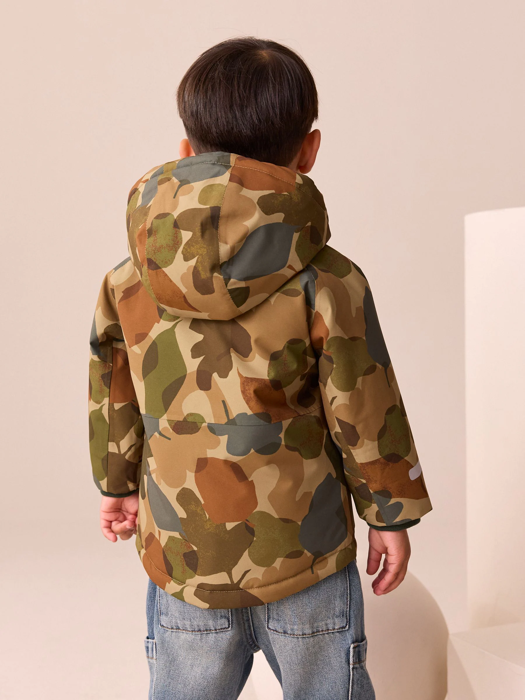Kaki camouflage - Waterdichte warme gewatteerde jas (3 mnd - 7 jr)