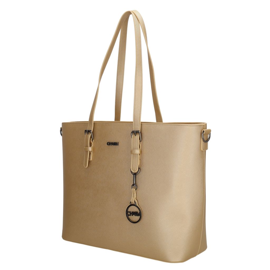 Charm London Birmingham Shopper 15,6 inch Licht Goud