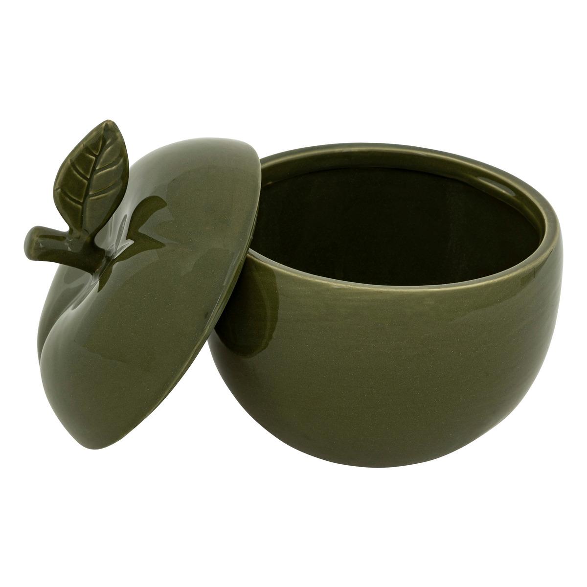BOITE FORME POMME FAMILY CORNER CERAMIQUE D.17.5CM
