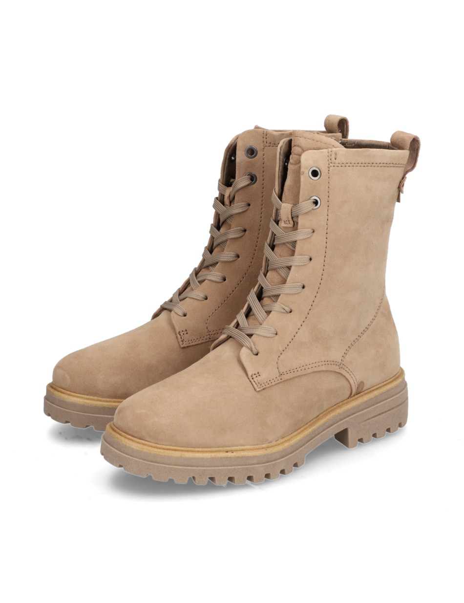 Veloursleder Schnürboot