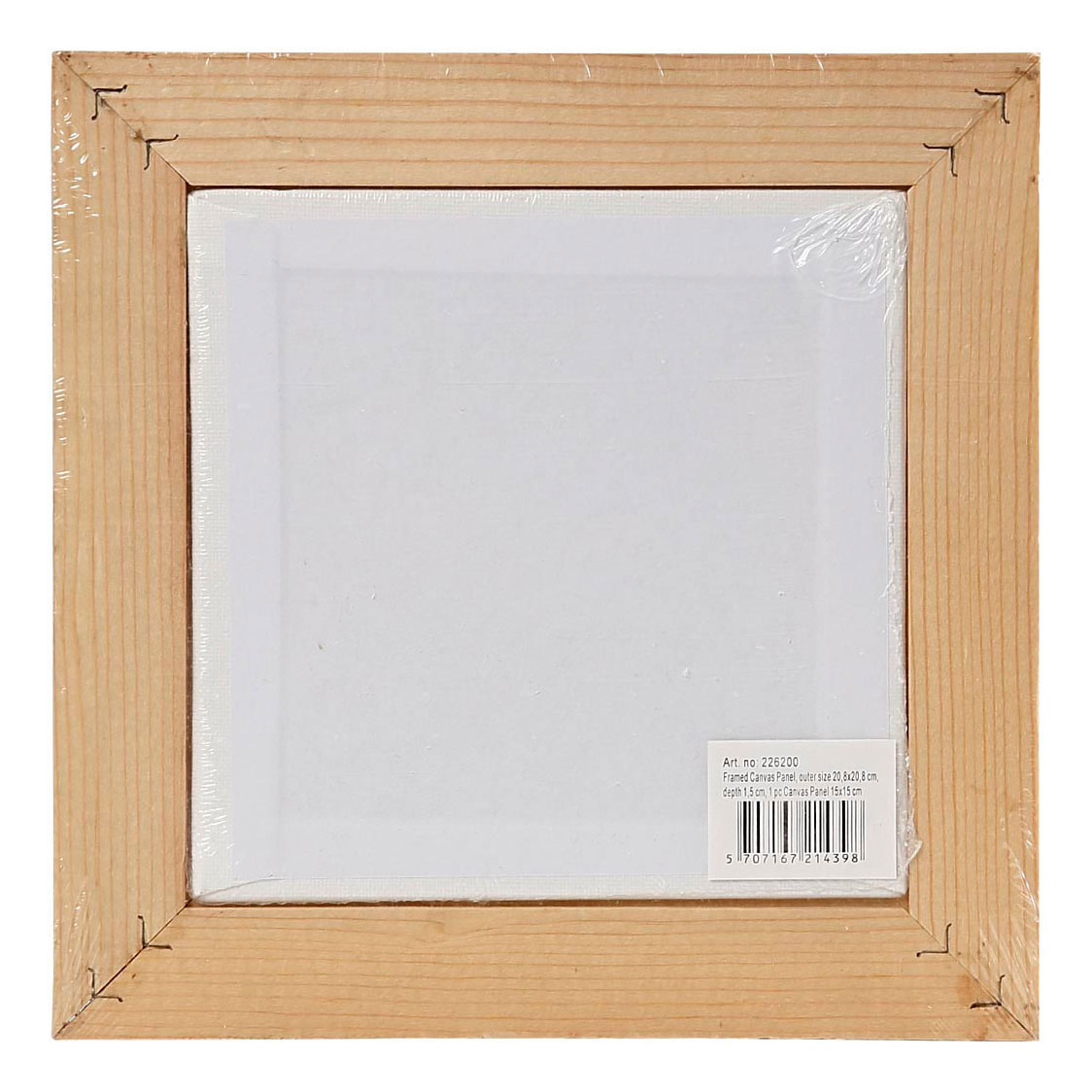 Canvas Paneel met Lijst, 20,8x20,8cm