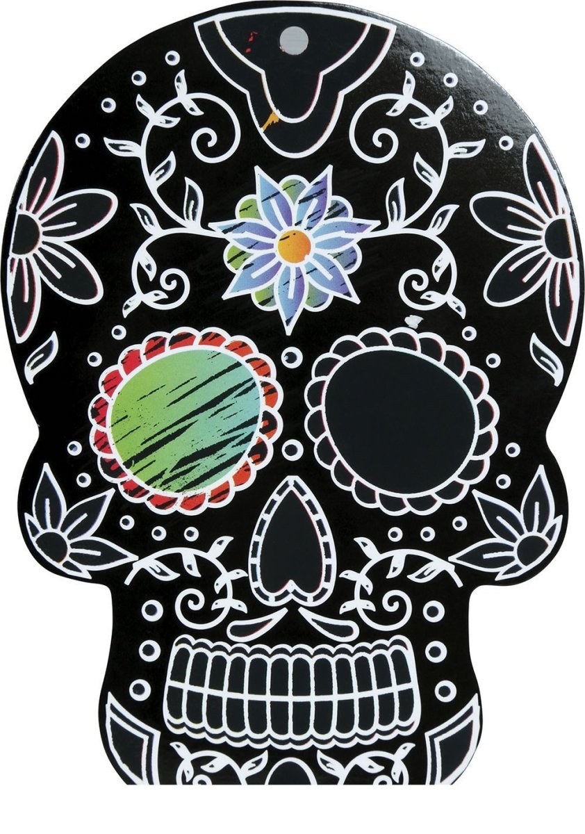Halloween Tafeldecoratie Zwart Mexicaanse Silhouetten 12cm 6st