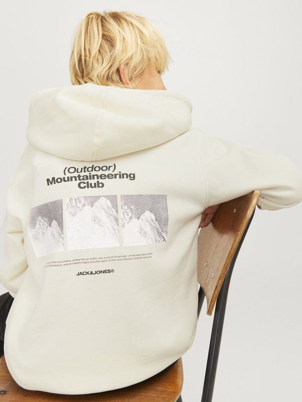Jack&jones - Jcoalpha Mountain Print Sweat Hood Jnr - Jongens - Sweaters