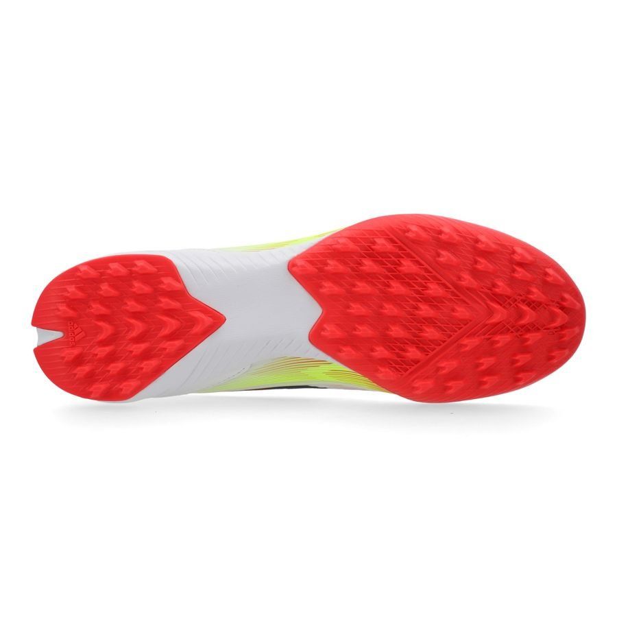 adidas F50 League Laceless TF Pure Victory - Blanc/Noir/Jaune