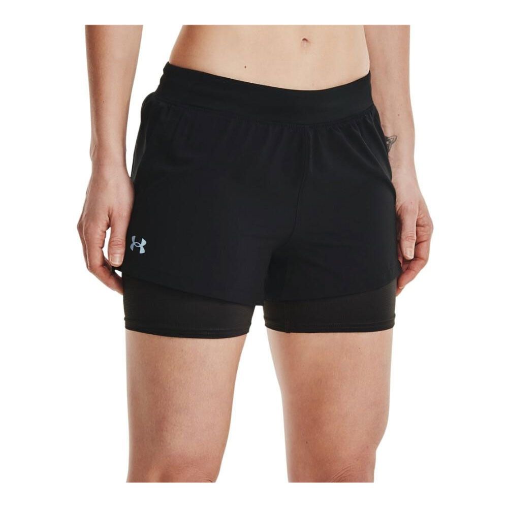 Under Armour ISO-CHILL RUN 2N1 - Short Femme noir