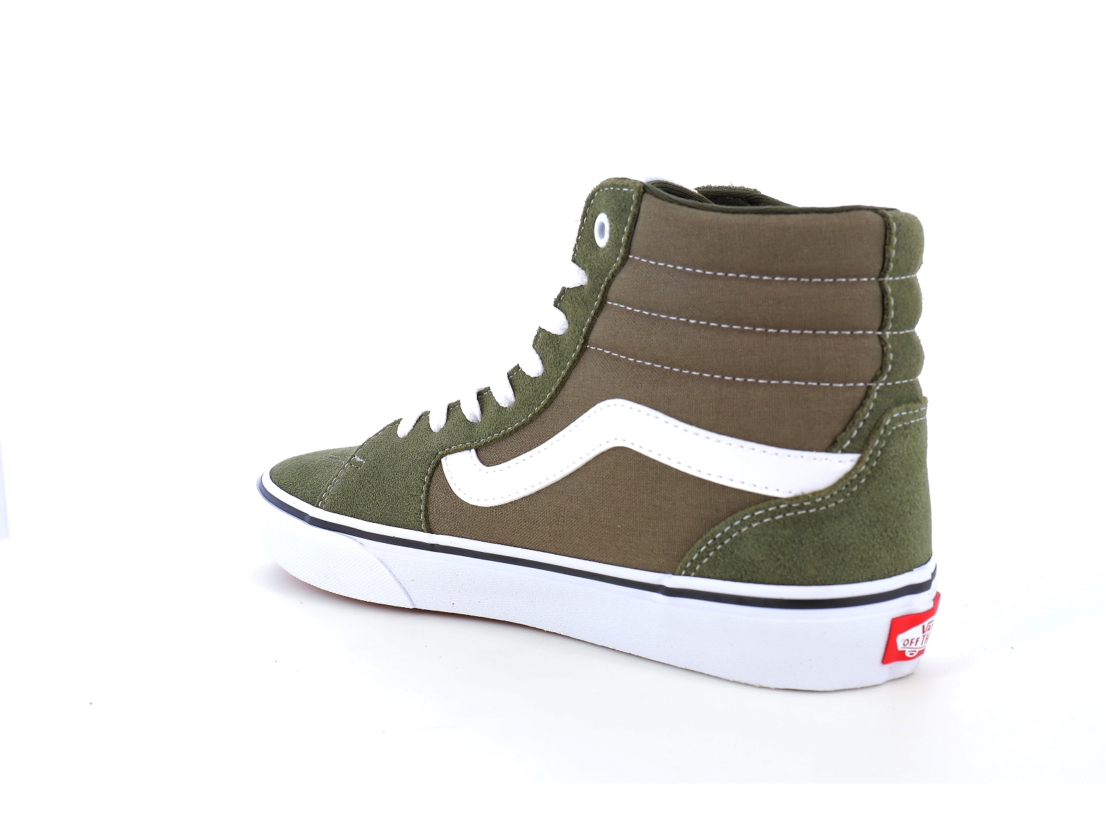 Vans-MN FILMORE HI Matières combinées Kaki