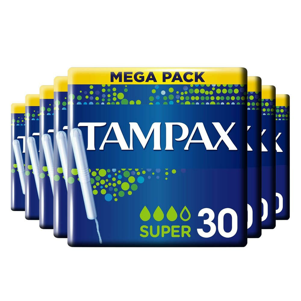 8x Tampax Tampons Super30 stuks