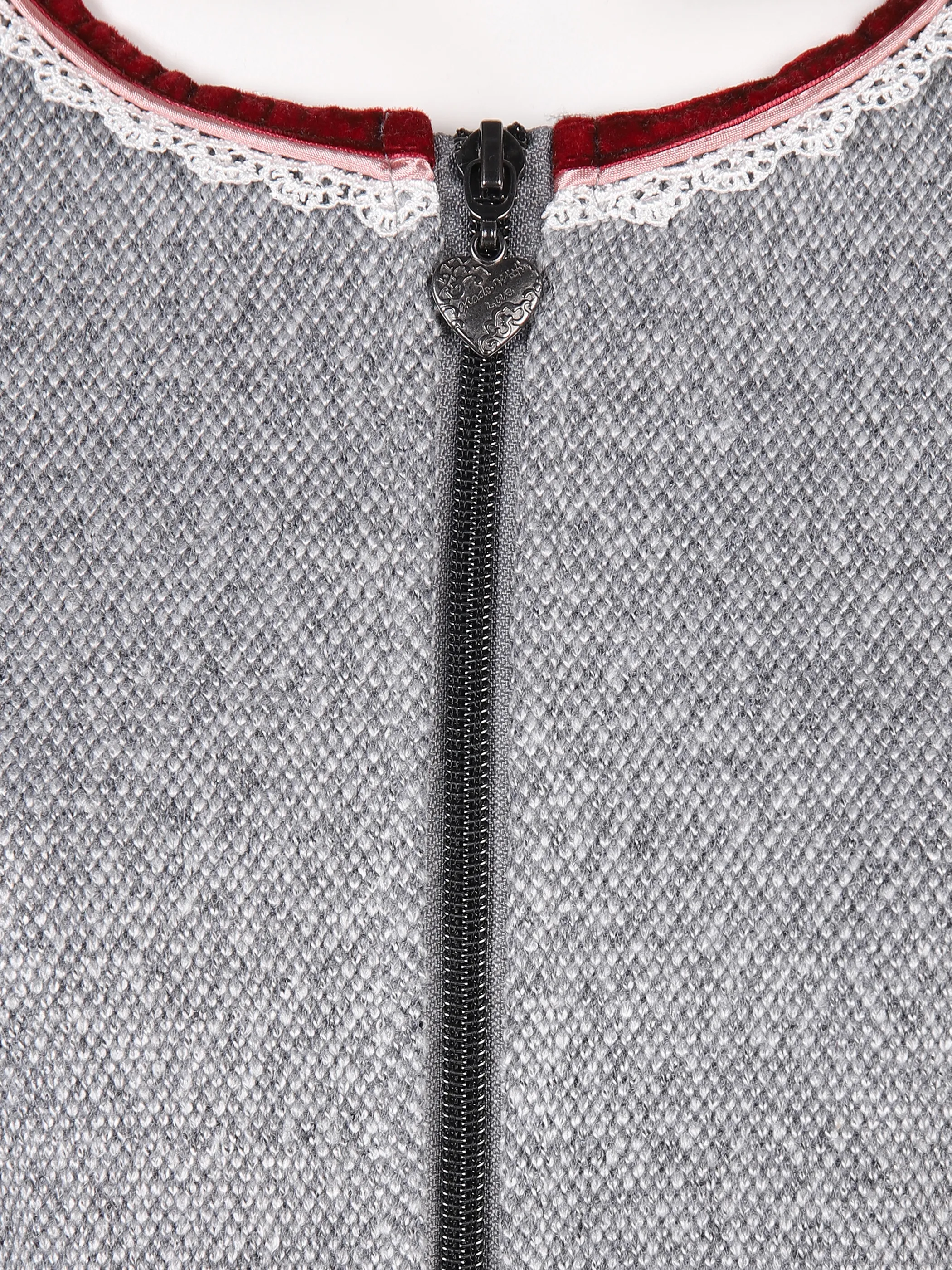 Damen Trachten Cardigan mit Spitzenbordüre