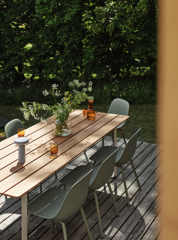 Muuto Fiber tuinstoel zwart