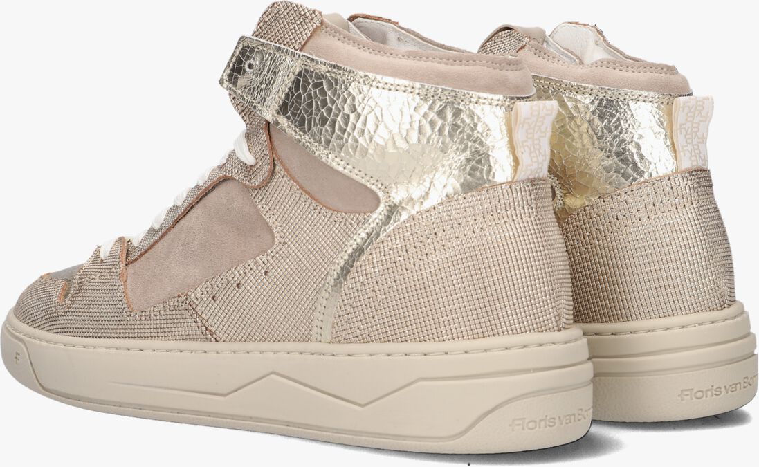 FLORIS VAN BOMMEL gouden floris van bommel hoge sneaker sfw-10077