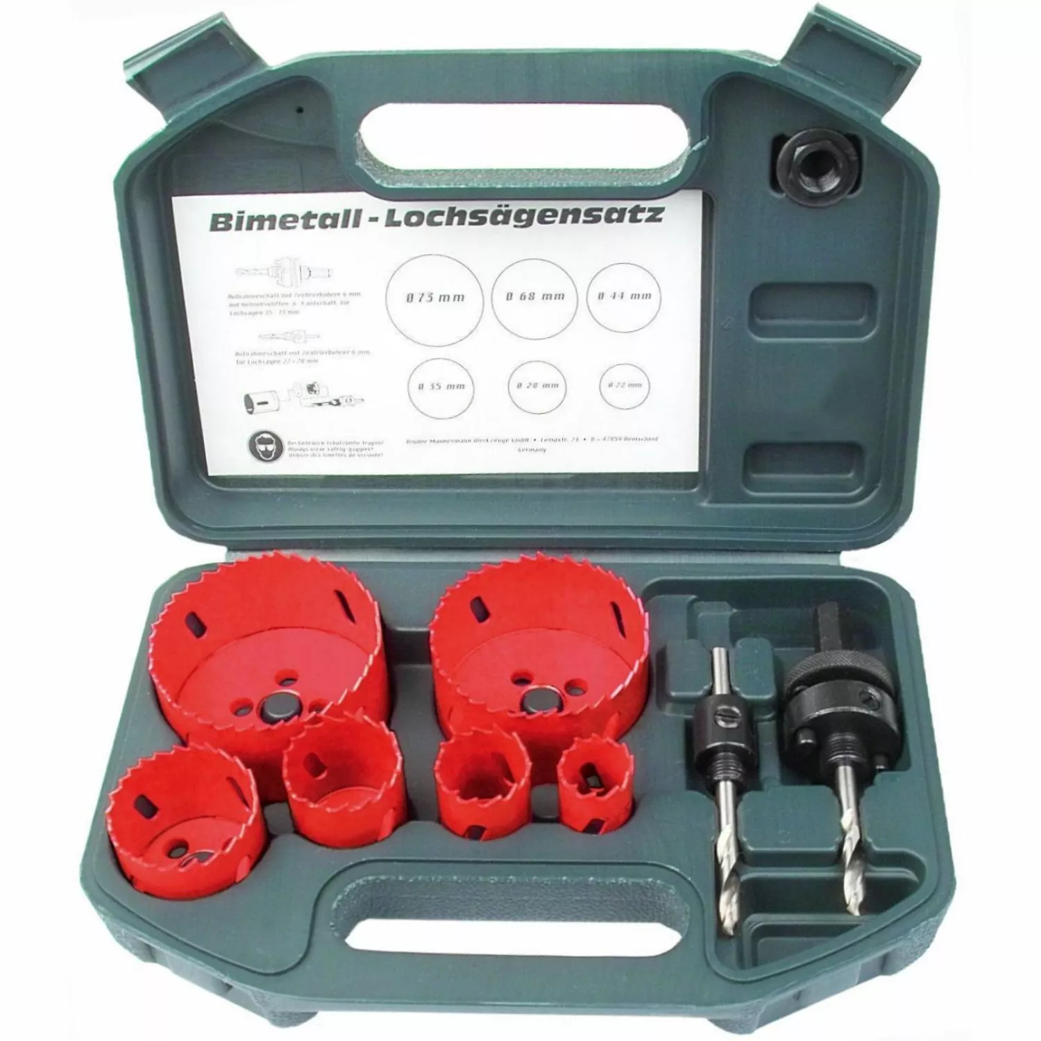 Brüder Mannesmann 44100 8-delige Gatenzaag set in koffer