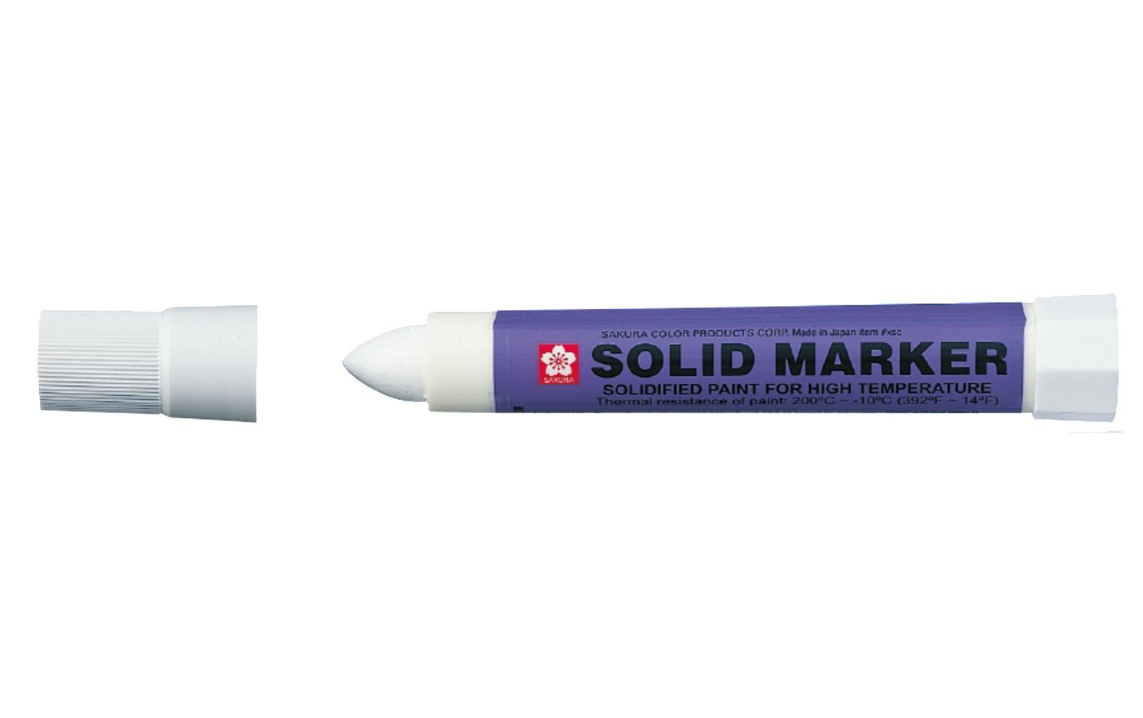 Permanent-Marker Solid Breit, WeissSolidmarker für harte Jobs