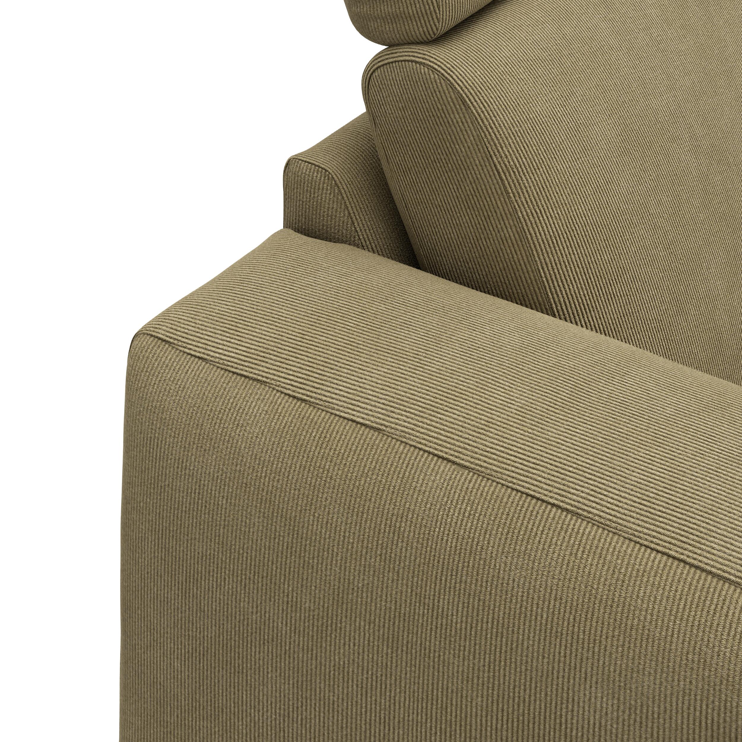 Remus højrevendt sofa med pufafslutning
