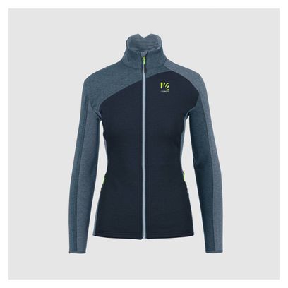 Polaire Femme Karpos Federa Full Zip Bleu/Gris