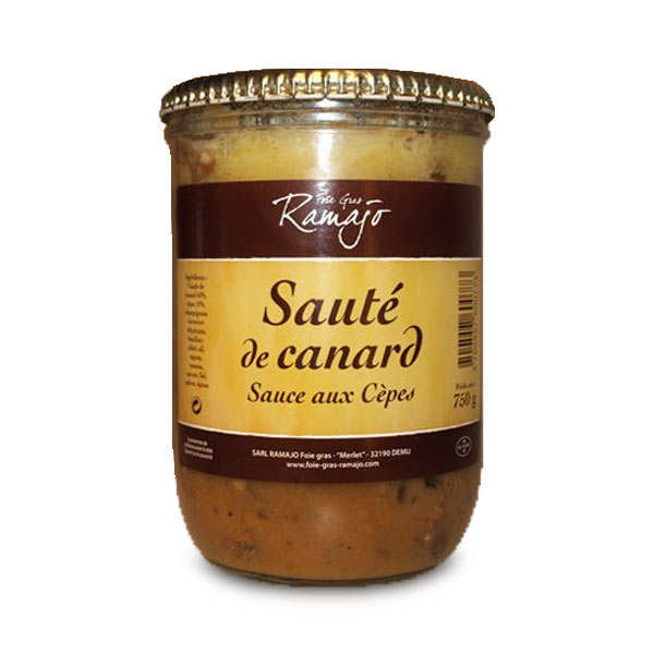 Sauté de canard sauce aux cèpes