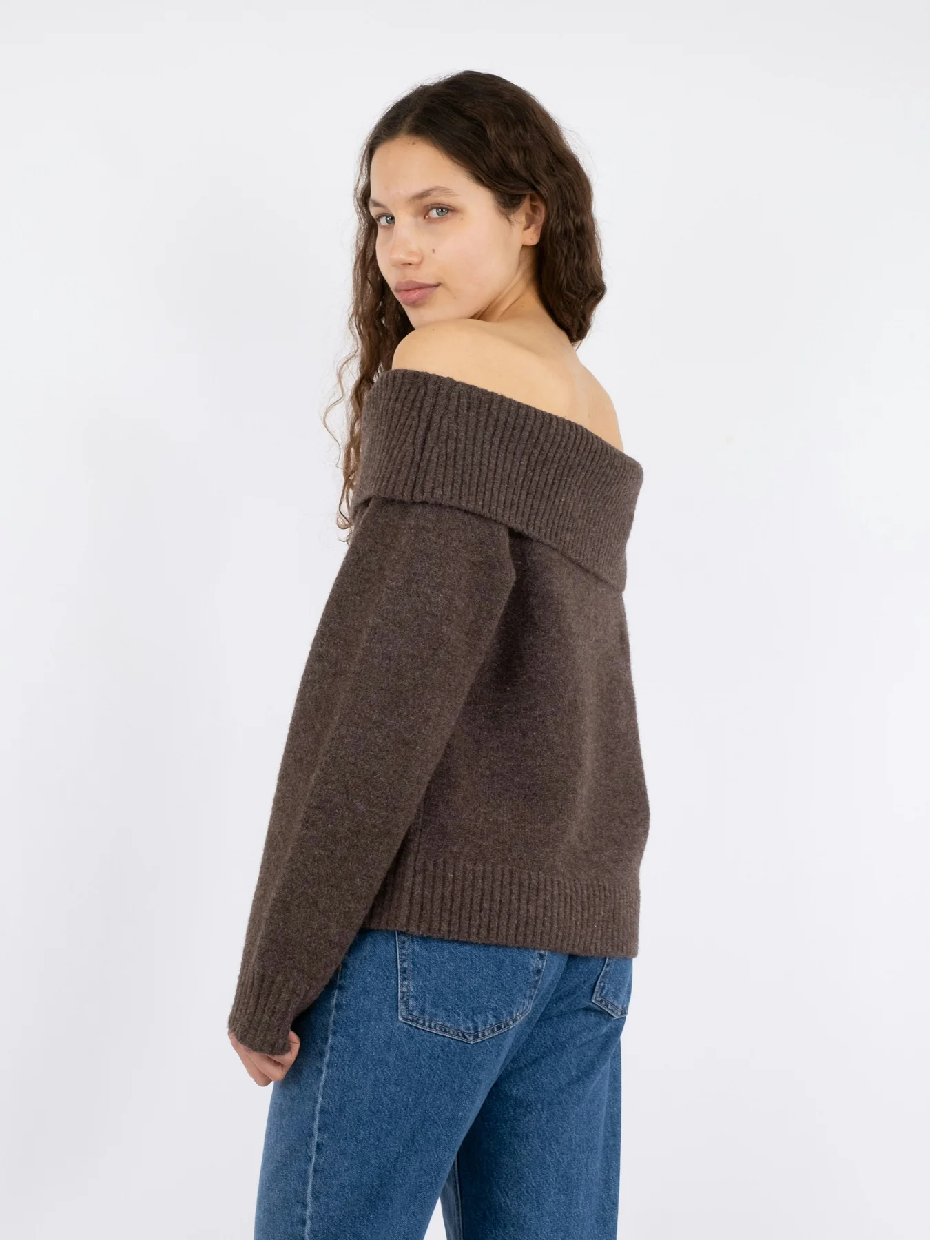 Neo Noir Jane Knit Blouse brown melange