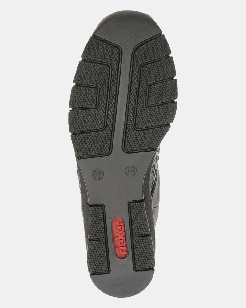 Rieker Klittenbandschoenen  - zwart