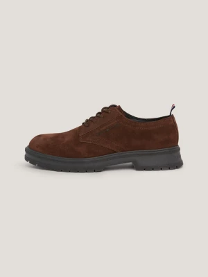 Sapatos Derby de camurça com cadarço