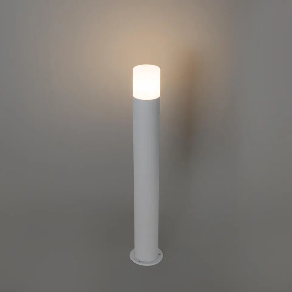 Qazqa staande buitenlampen odense wit e27