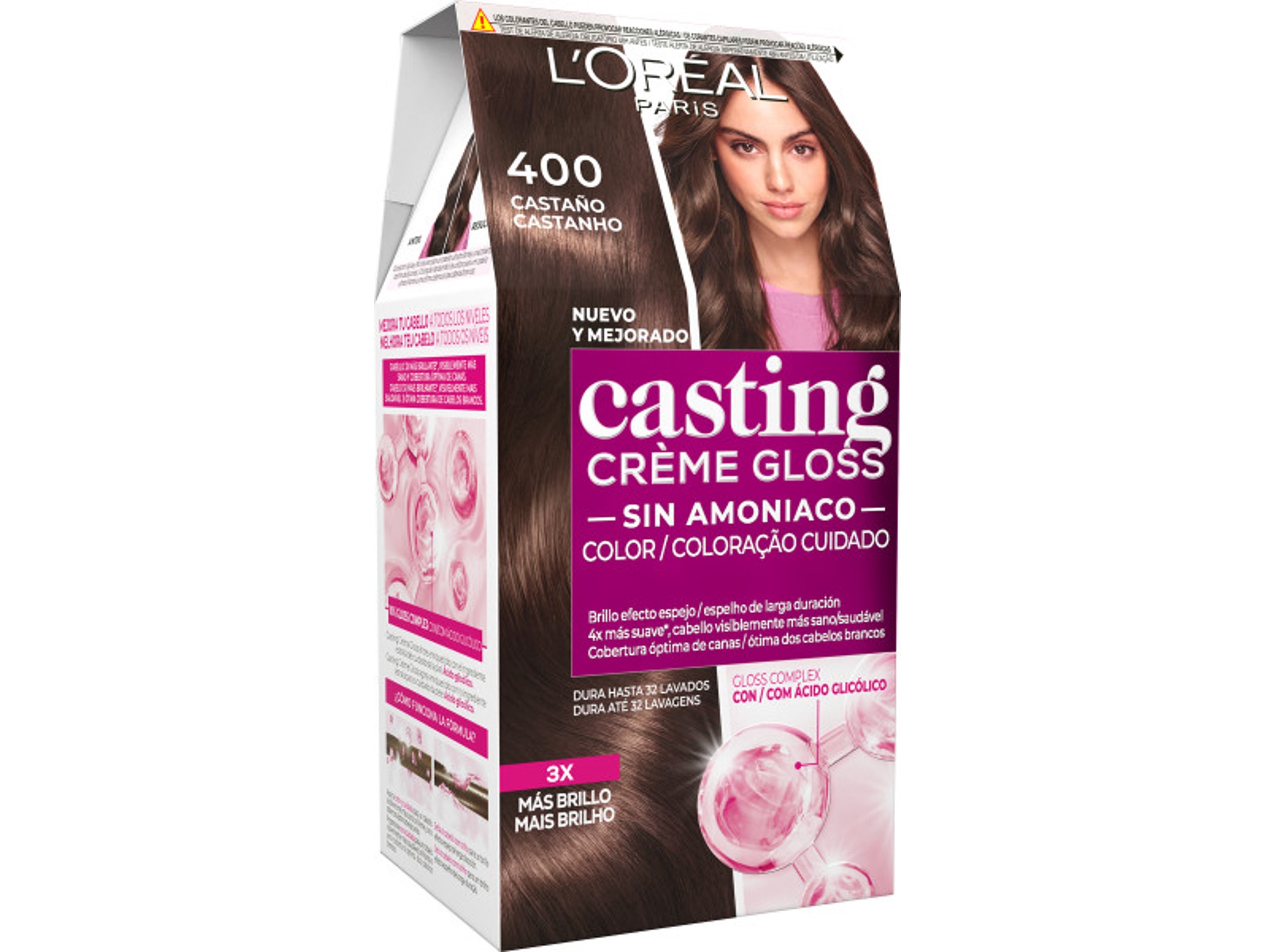 COLORAÇÃO CASTING TEMPORÁRIA CREME GLOSS Nº400 CASTANHO UN