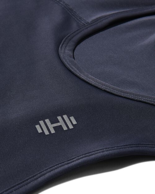 top de sport femme support moyen bleu foncé