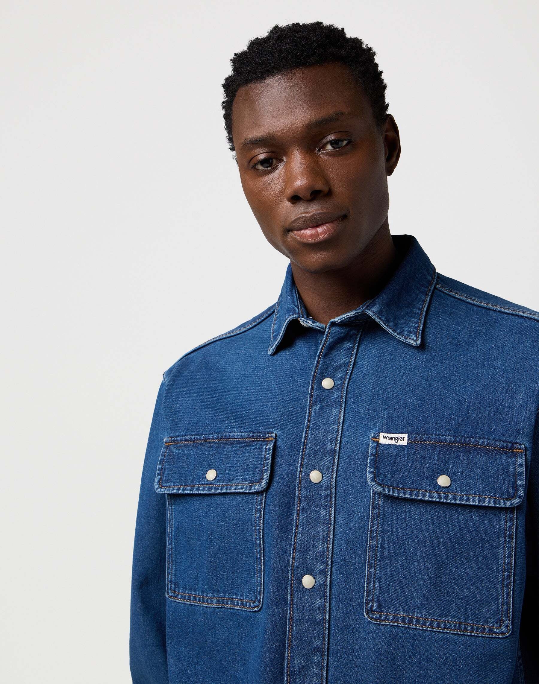 Wrangler Jeanshemd »WRANGLER Jeanshemd Overshirt«