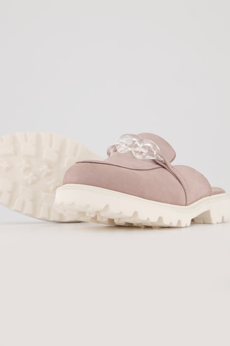 Veloursleder Mule, Weite H