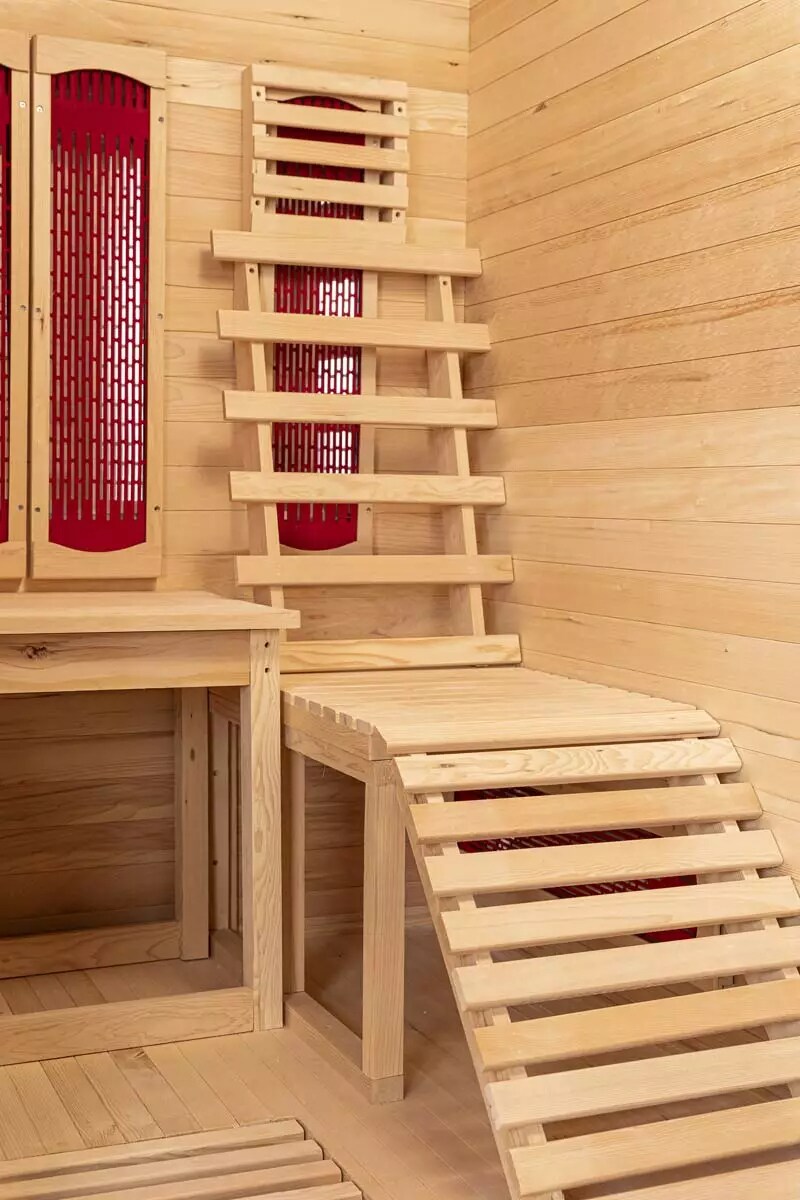 PureHaven Infrarotkabine für 2 Personen 150x150x190 cm Hemlock-Tanne Tiefenwärmestrahle