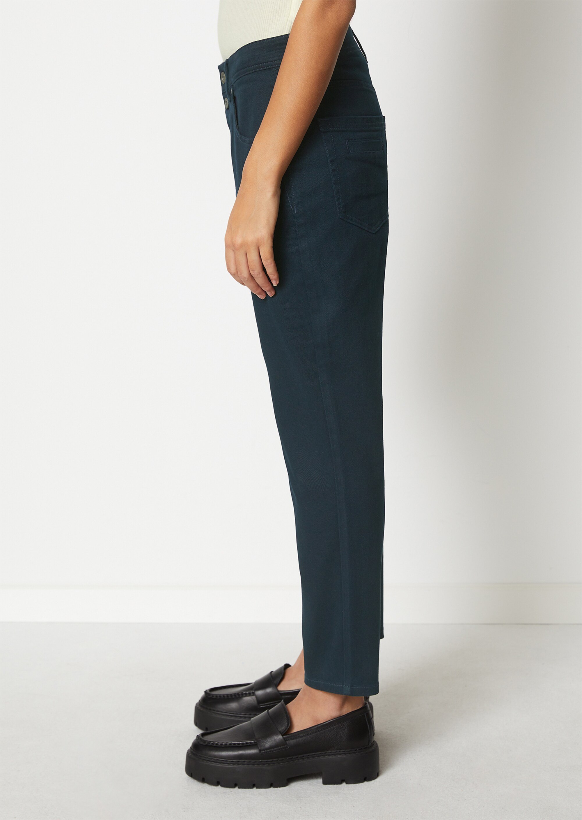 Jeans Modell THEDA boyfriend cropped aus Brushed Cotton-Twill