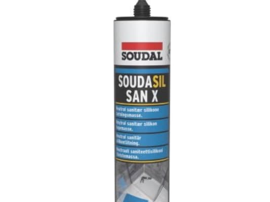 Soudasil San X sanitets silicone Grå 300 ml